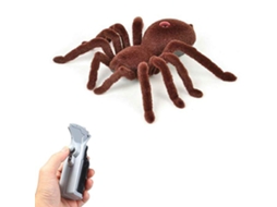 Ats brinquedo de Aranha Peluda Creepy Macio e Assustador com Controle Remoto, Presente para Crianças