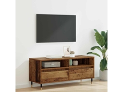 Vidaxl Gabinete Para Tv Com Gaveta Madeira Antiga 100 X 34,5 X 44,5 Cm