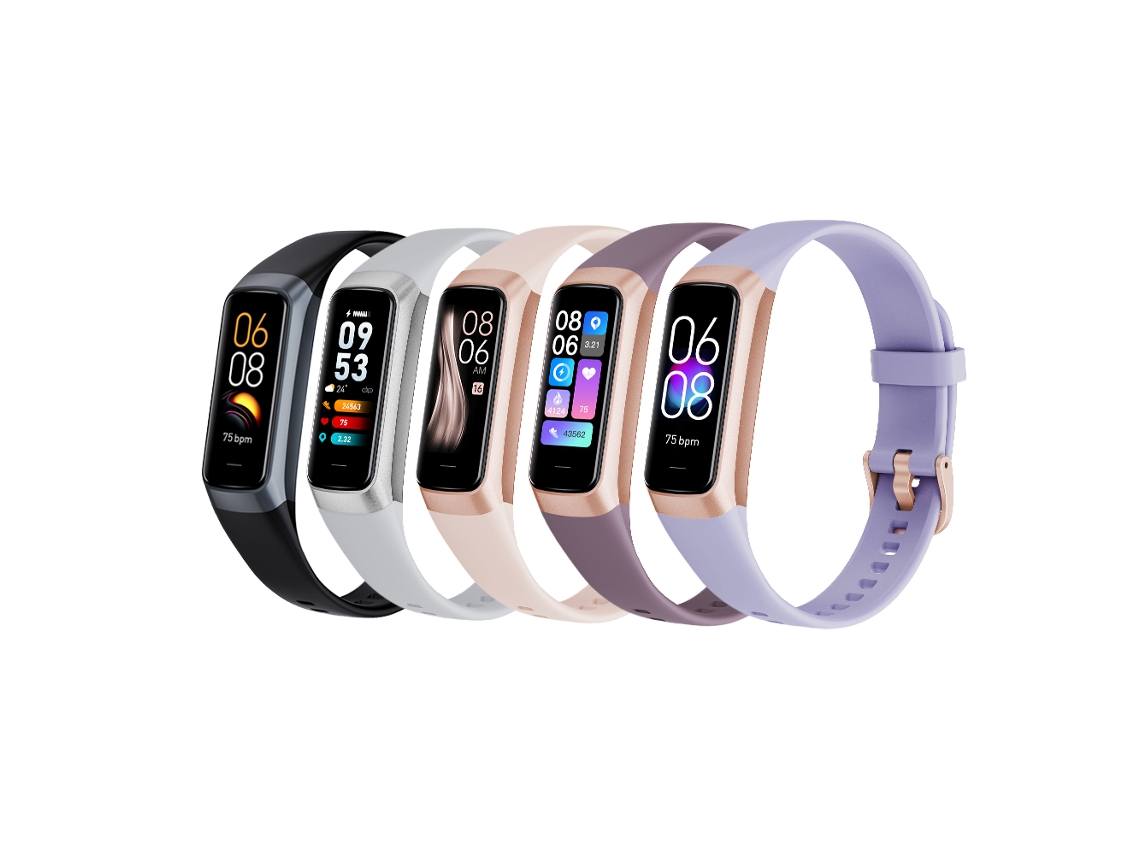 Monitoramento Contínuo De Frequência Cardíaca E Sono, Smartwatch Com Despertador, Tela Ips De 1,1 Polegadas, À Prova Dágua Ip67 E Chamadas.