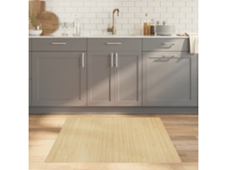 Vidaxl Tapete Retangular 100x100 Cm Bambu Cor Natural Clara