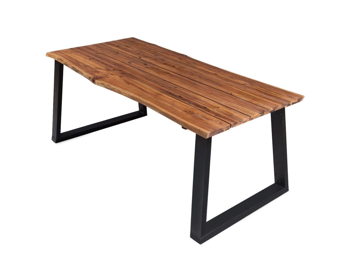 Vidaxl Mesa De Jantar 170x90x75 Cm Madeira De Acácia Maciça