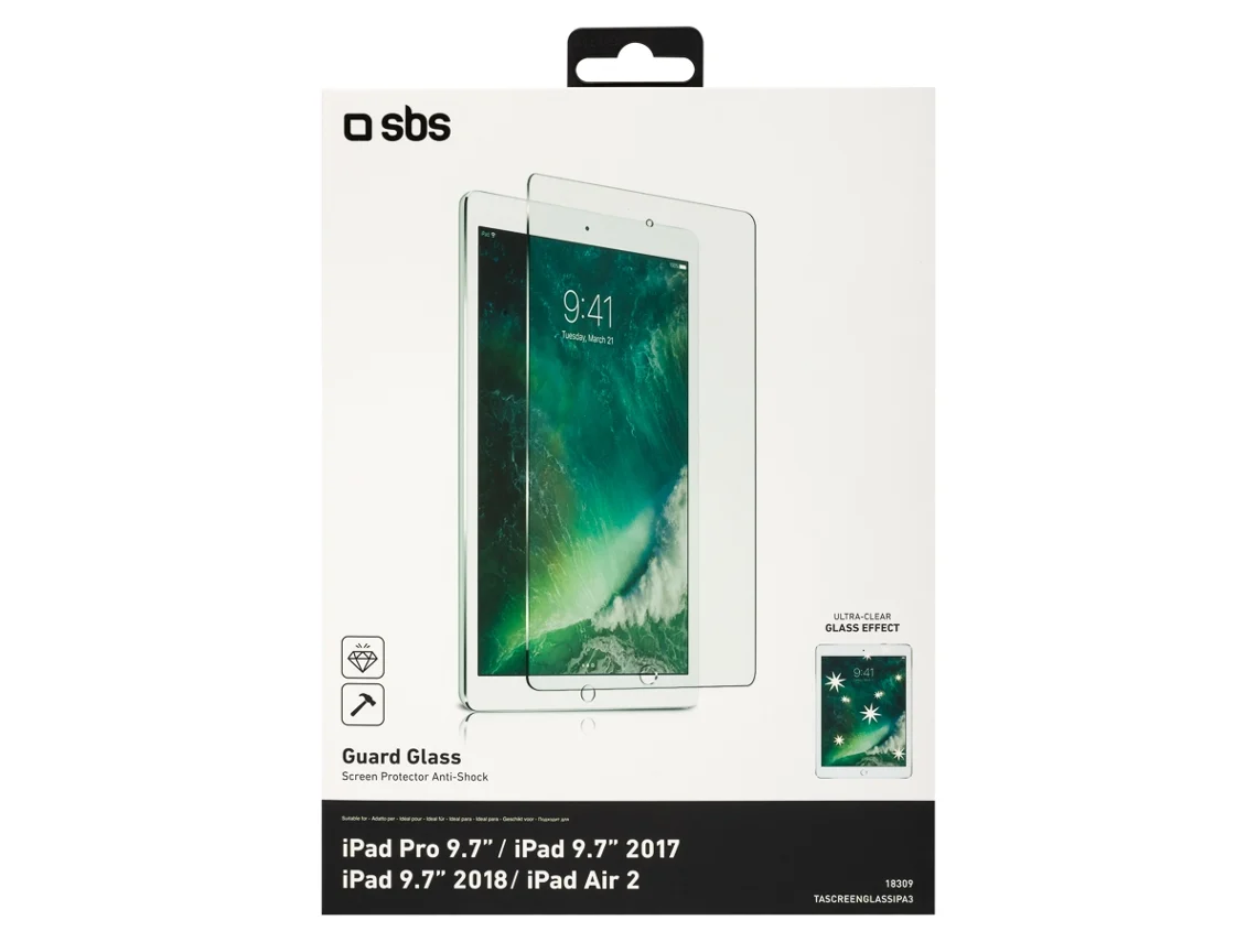 Protetor Ecrã Tablet SBS iPad Pro (iPad Pro - 9.7'' - Vidro Temperado)