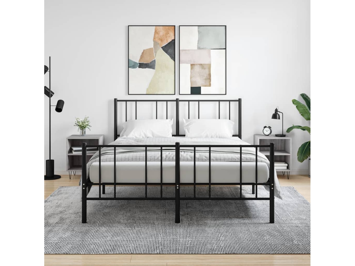 Vidaxl Mesas Cabeceira 2pcs 40x30x50 Cm Derivados Madeira Cinza Sonoma