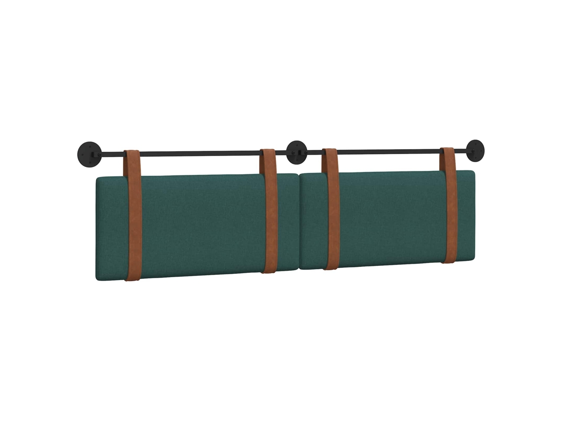 Conjunto 1 Cabeceira Suspensa Vidaxl Verde Couro Sintético (190 X 55 X 5 Cm)