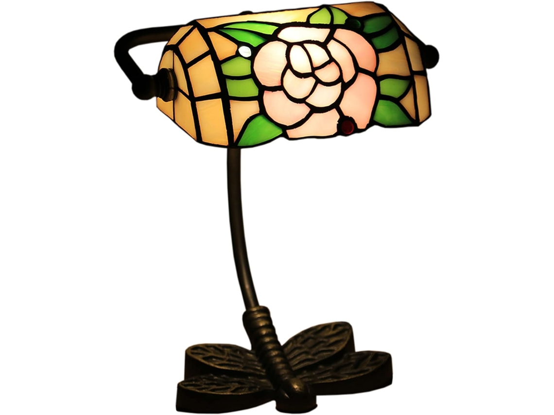 Mini Abajur Tiffany Em Vidro Colorido, Luminária De Leitura Para Quarto, Sala De Piano, Escritório, Cozinha, Luz Noturna