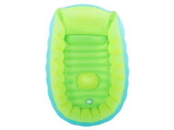 Primerox banheira Inflável para Bebê Colapsível Portátil com Apoio Reclinável 45 Graus Pvc Ecológico
