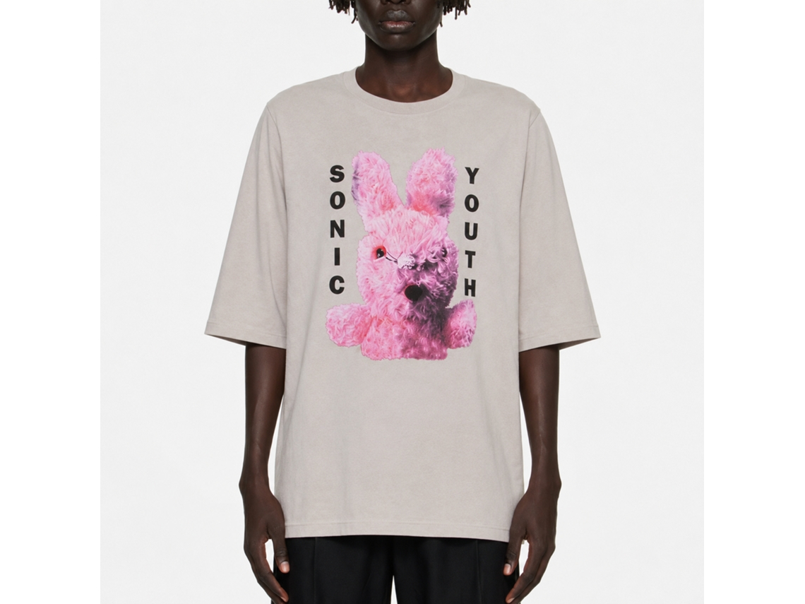 Sonic Youth Dirty Bunny T-shirt Light Grey Unisex Adults Size:xxxl