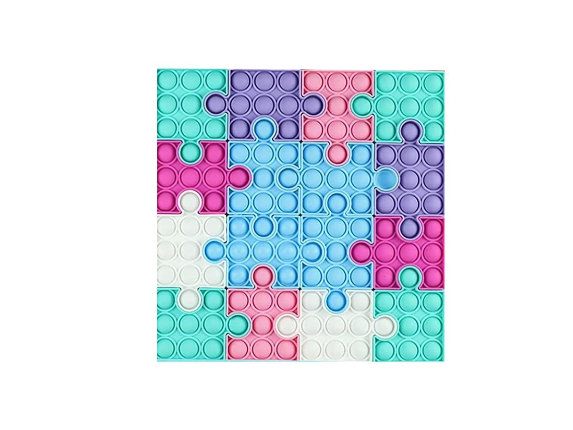 Walshlxq juego de Rompecabezas de Burbujas Push Juguete Sensorial para Aliviar El Estrés Juguetes Educativos para Niños Y Adultos