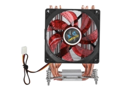 Resfriador De Cpu De 2200rpm Com 6 Heatpipes, Luz Vermelha, Dissipação Rápida De Calor E Cooler Dual Tower