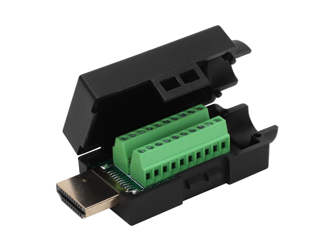 Laxiscreed Adaptador Hdmi Sem Solda Macho Para Ligações Diy E Transmissão De Vídeo Em Alta Definição