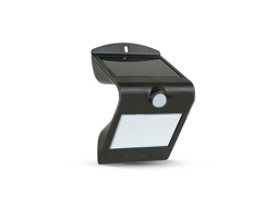Projetor Led Parede Solar 1.5w C/sensor Corpo Preto V Tac