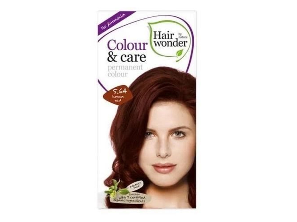 Hair Wonder Cor E Cuidado 5.64 Vermelho Henna, 3.5 Oz