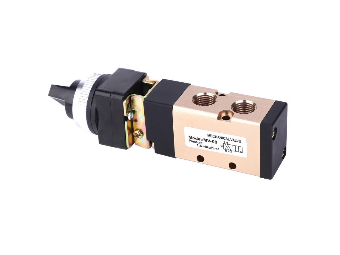 Válvula Pneumática Mecânica Laxiscreed 2 Posições 5 Vias Com Controlo Manual