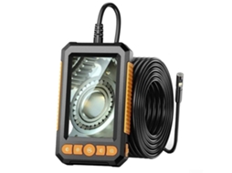 Endoscópio Industrial 1080pdesign De Lente Dupla, Tela Ips De 4,3 Polegadas, 9 Leds Ajustáveis, Cabo Semirrígido Zeuxo