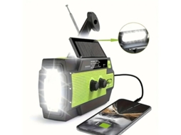 Rádio solar multifuncional de emergência 4000mAh com lanterna BESTVITE (com geração de energia)