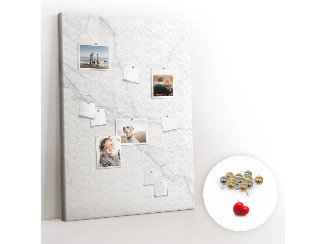Painel De Cortiça Para Parede Pedra De Mármore Para O Escritório Espelharte (100x140 Cm)