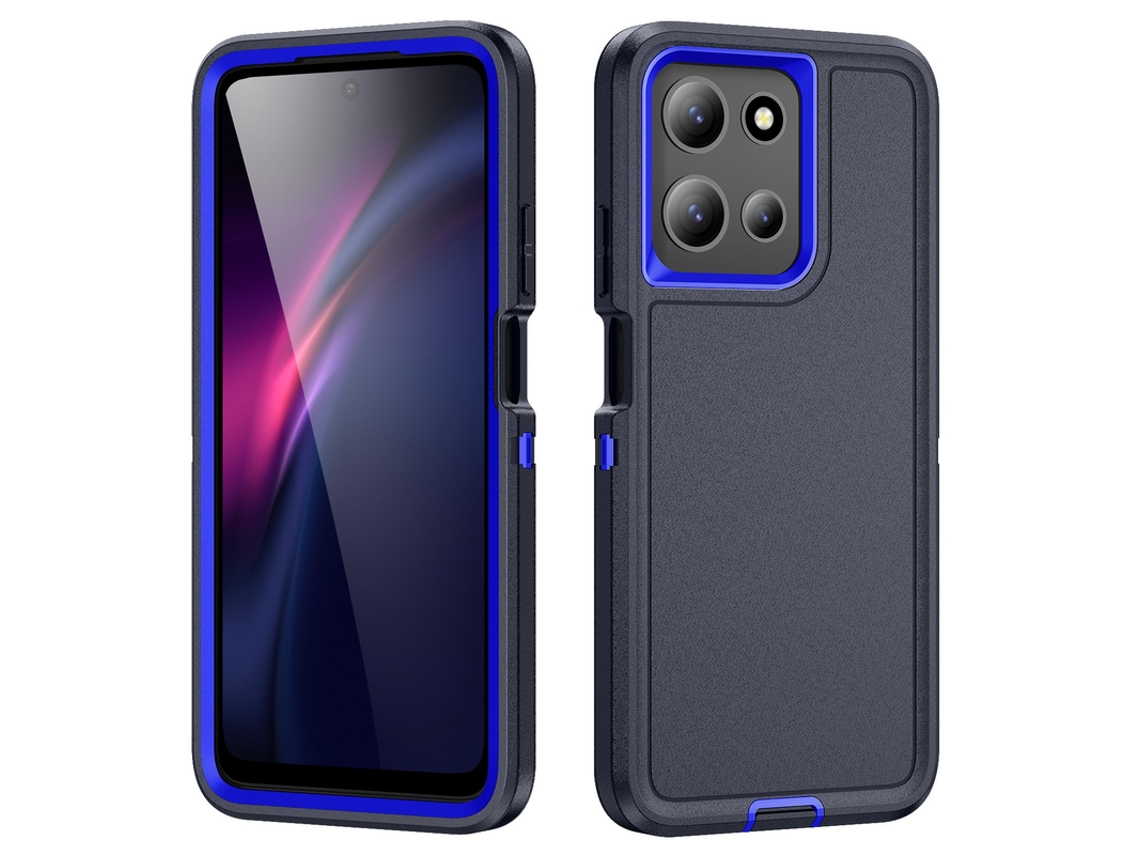 Capa Para Motorola Moto G 5g 2026 Cobertura Total Dupla Camada Azul Czhhmart