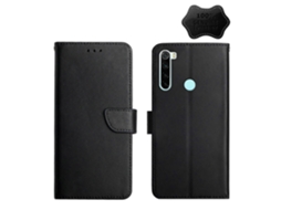 Capa De Celular Dobrável Horizontal Em Couro Resistente A Impressões Digitais Para Xiaomi Redmi Note 8