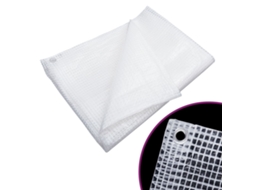 Vidaxl Lona Tecelagem Estilo Gaze 140 G/m² 4x6 M Branco