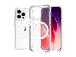 Capa De Acrílico Transparente À Prova De Choque Para Iphone 15 Pro Max - Magnética - Magsafe