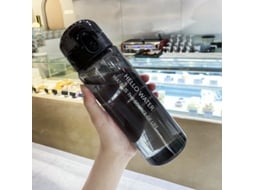 Garrafa de Água Esportiva Reutilizável de 780 Ml com Tampa Resistente a Impactos e Alça Anti vazamento. MDUG (preta)