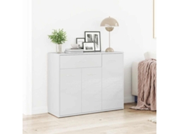 Vidaxl Aparador 88x30x70 Cm Contraplacado Branco Brilhante