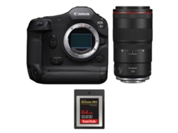 Eos R1 + Rf 100mm F/2.8 L Macro Is Usm + 1 Sandisk 64gb Extreme Pro Cfexpress Type B + Ebook “20 Dicas para Fotos Que Impressionam” CANON