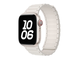Pulseira Magnética de Silicone Halinuia para Apple Watch Series 1 11/ultra 1 3/se3 , Design Esportivo Respirável. Branca (38 42 Mm)