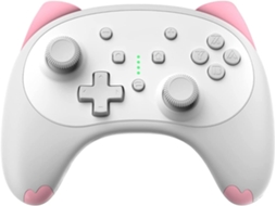Comando PS4 ENKERS Kawaii (Wireless - Branco)
