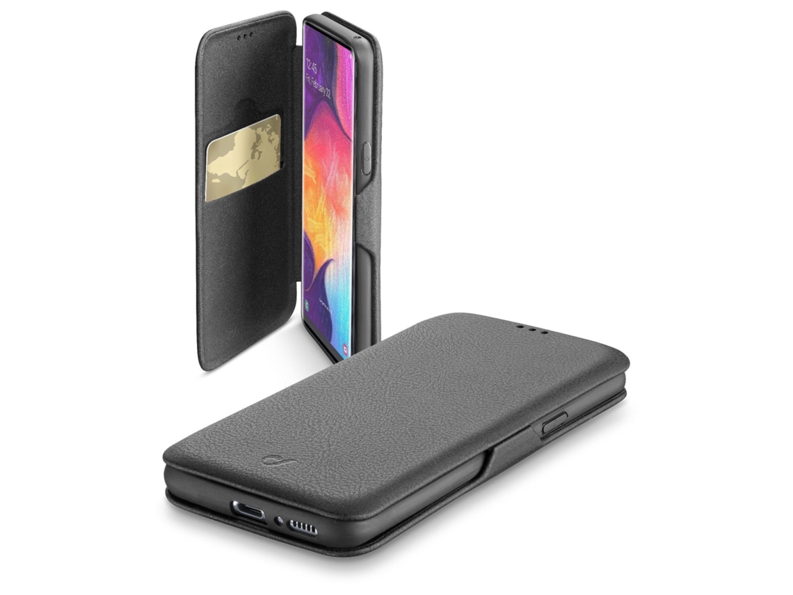 Cellularline Book Clutch Capa para Telemóvel 16.3 Cm 6.4" Fólio Preto