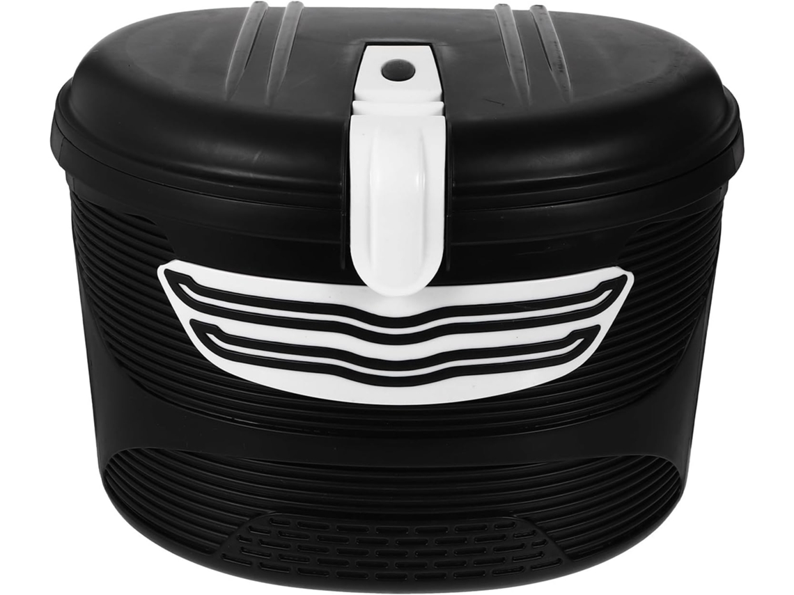 Cesta Para Bicicleta Elétrica Com Trava, De Plástico, Para Uso Externo.