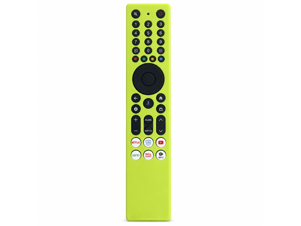 Capa De Silicone Amarela Para Comando De Tv Compatível Com Tcl Rc833a, Proteção Antipoeira E Antichoque Com Aberturas