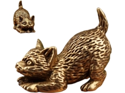 Enfeites Decorativos De Mesa Em Forma De Gato Em Metal |