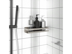 Vidaxl Prateleira De Chuveiro 30x10x6 Cm Aço Inoxidável 304 Escovado