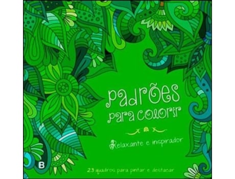 Livro 23 Quadros para Pintar e Destacar Padrões para Colorir de Bookout