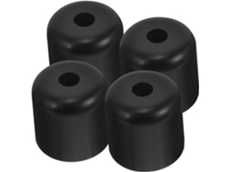 Conjunto De 4 Pés Plástico Preto Com Rosca Para Móveis, Ideais Para Substituição Em Sofás, Cadeiras, Cômodas E Armários