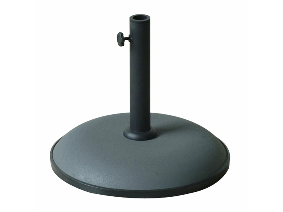 Base Guarda-sol Redonda Marbueno 41,5x35 Cm 15kg Cinza Jardim, Piscina E Terraço