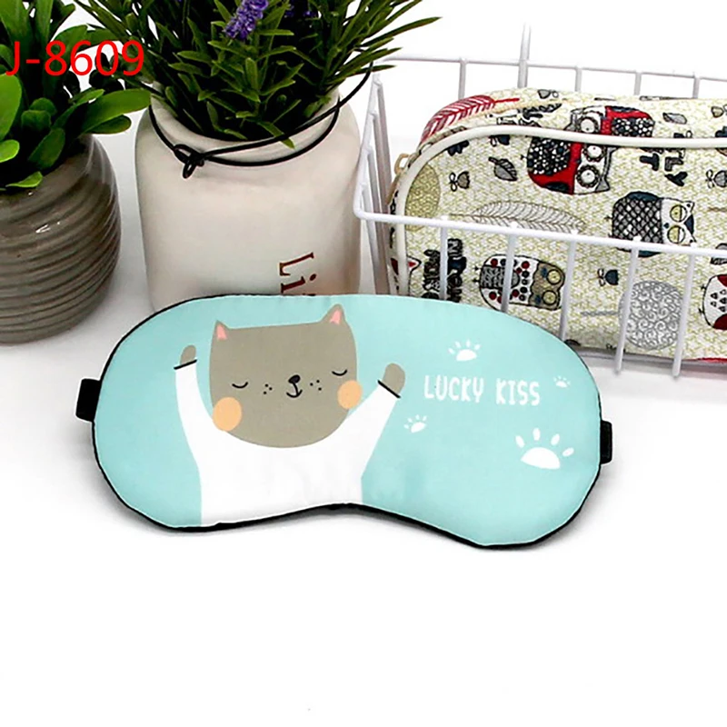 1 Unidade de Máscara de Dormir de Algodão com Desenho Animado Encantador para os Olhos, Ideal para Viagens AQUAFORGE