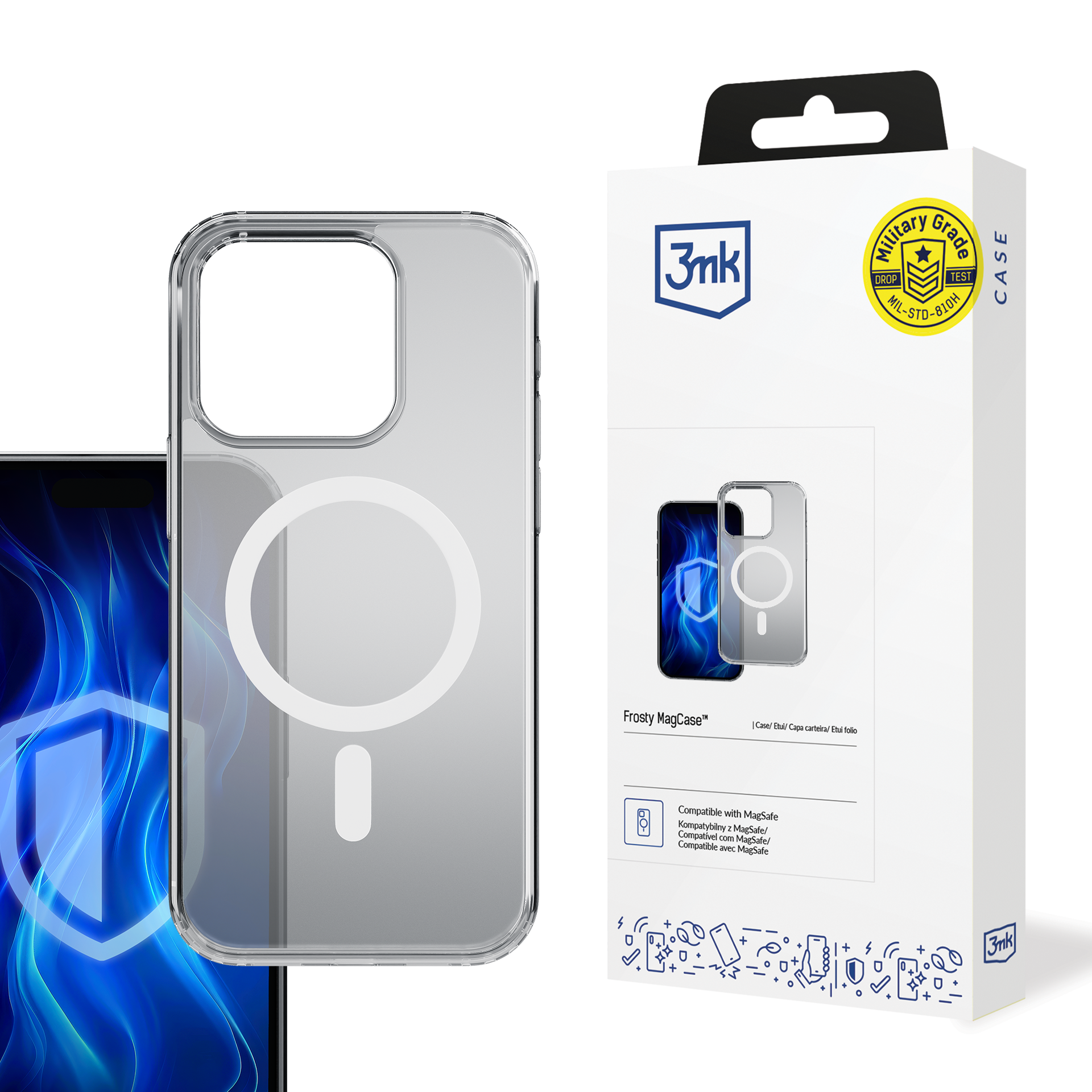 Apple Iphone 16 Pro - 3mk Frosty Magcase Branco