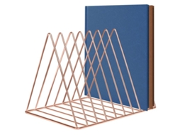 2026 porta Revistas de Metal Oro Rosa Organizador de Escritorio Triangular Con 9 Espacios