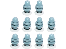 Conjunto De 10 Rodízios Para Porta Vidro Deslizante Banheiro, Design S