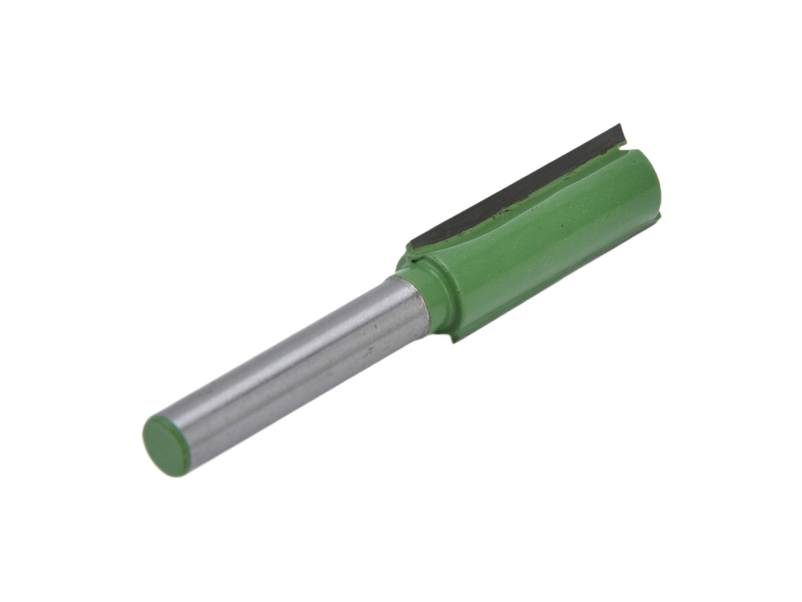 Ferramenta de carpintaria YURU de bit reto com 2 flautas em aço liga com haste de 1/4 polegada para CNC e router | S/MARCA