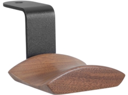 Suporte De Parede Minimalista Para Fones Ouvido Computador, Feito De Alumínio E Madeira, Resistente E Compacto, Ideal