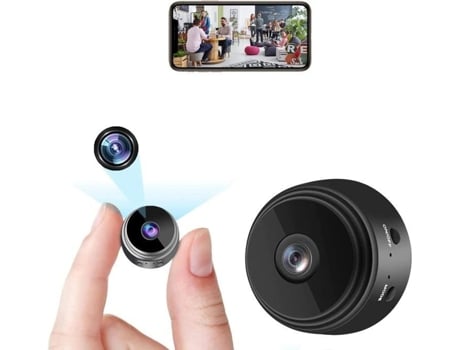 Mini Câmara, Câmara De Vigilância 1080p Wifi Com Deteção De Movimento, Visão Noturna, Câmara De Vigilância A1 1001 Piles Batteries