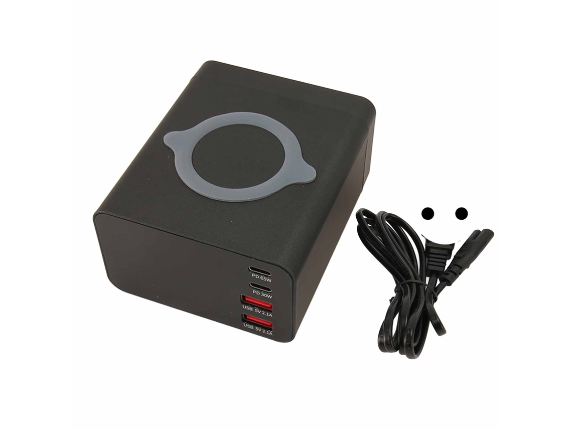 Carregador 110w com 4 portas e display digital EOOCOO PD65w