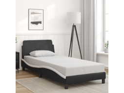 Vidaxl Estrutura De Cama Dover Couro Artificial 90x190cm