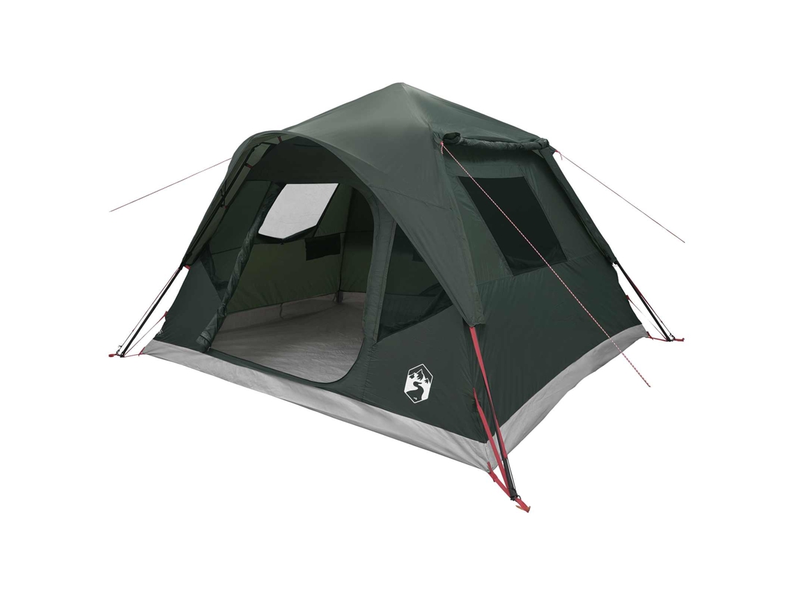 Conjunto 1 Abrigo De Camping Vidaxl Verde Poliéster (305 X 275 X 190 Cm)