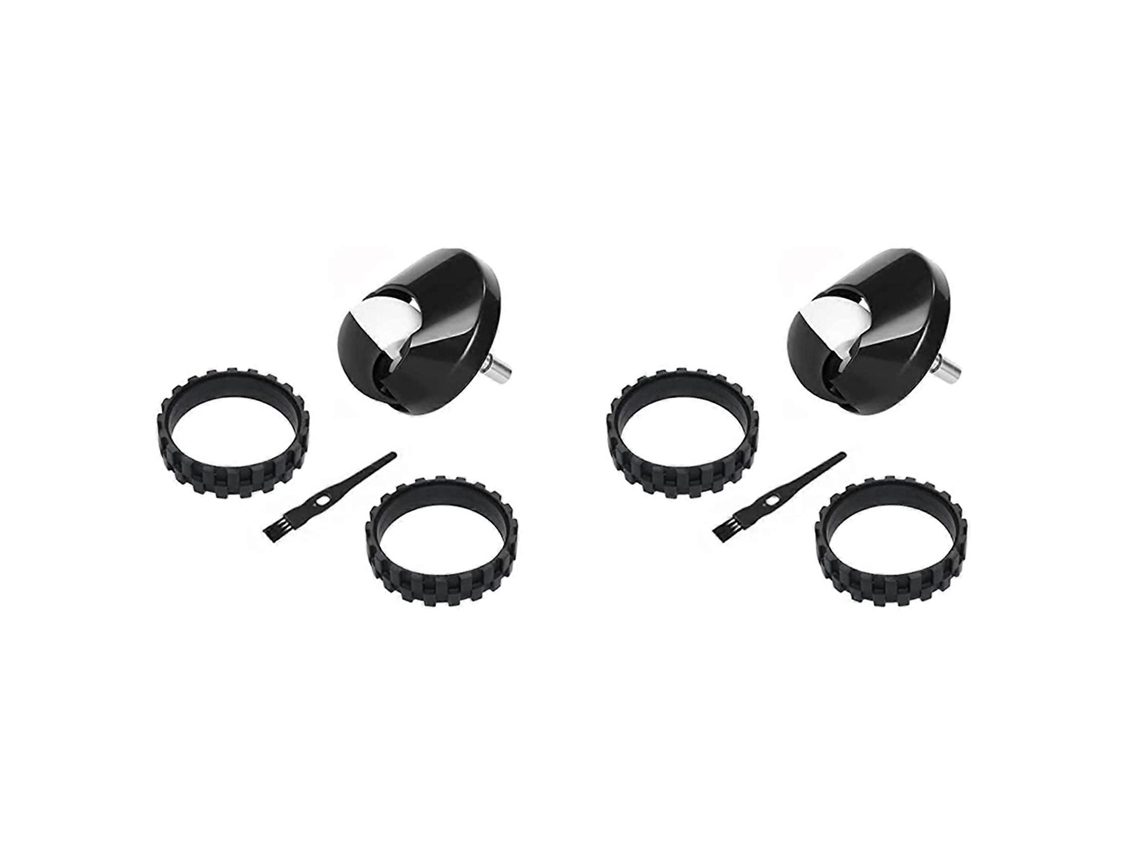 Conjunto Com 2 Rodas E Pneus Dianteiros De Reposição Para Irobot Roomba Séries 500, 600, 700, 800, 900, 860, 870, 675, 880, 960 E 980._glo