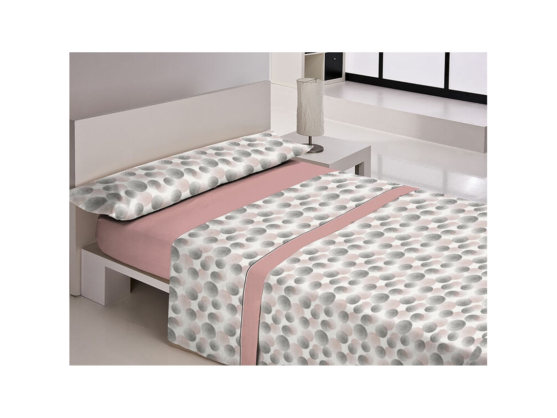 Conjunto de Lençóis LIBELA PIRINE LUARCA (Cor de Rosa - Solteiro - 90 x 195 + 25 cm)