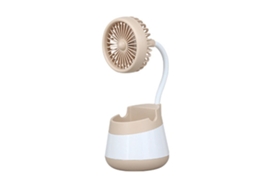 Ventilador Mini Portátil USB com Suporte para Canetas